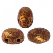 Les perles par Puca® Samos Perlen Opaque choco bronze 13600/15496